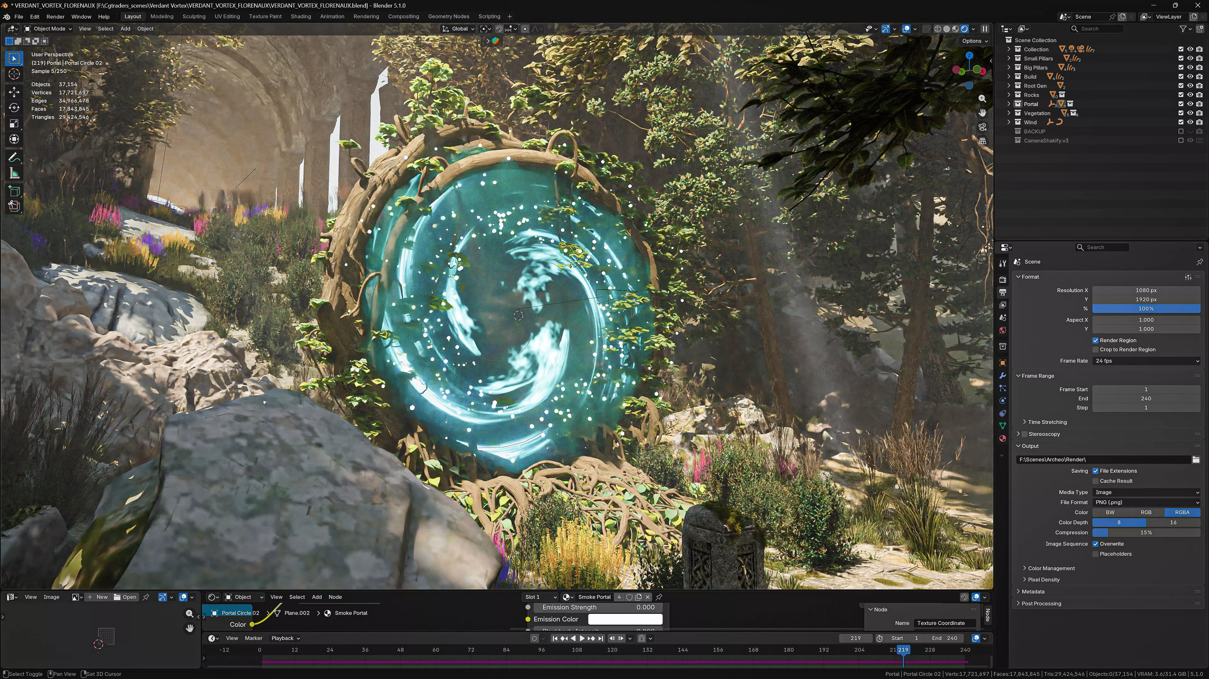 Verdant Vortex Full Blender Scene 3D model