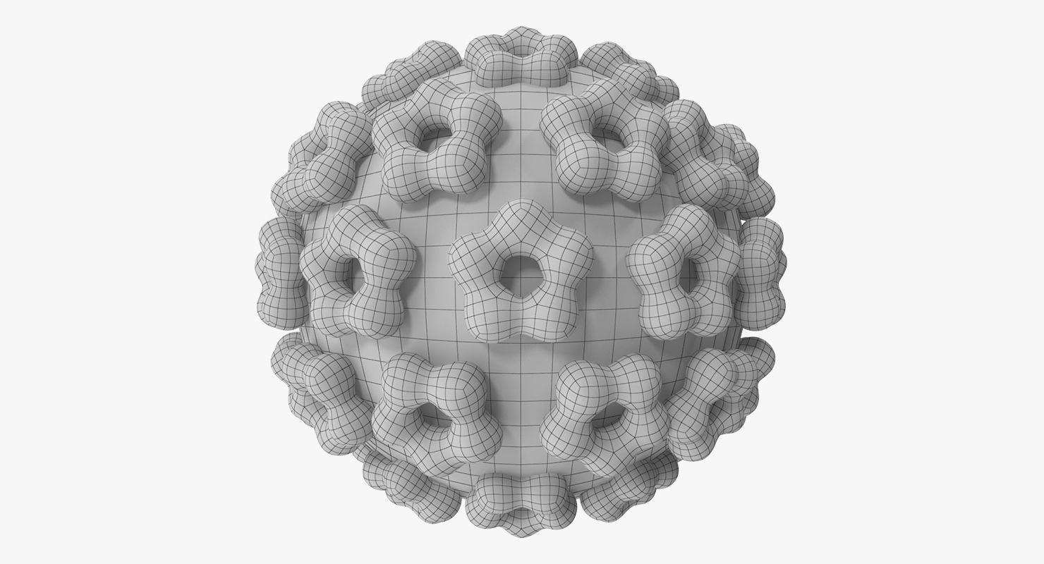 Human Papilloma Virus 3D model_5