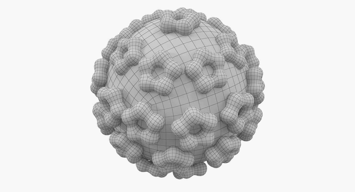 Human Papilloma Virus 3D model_7