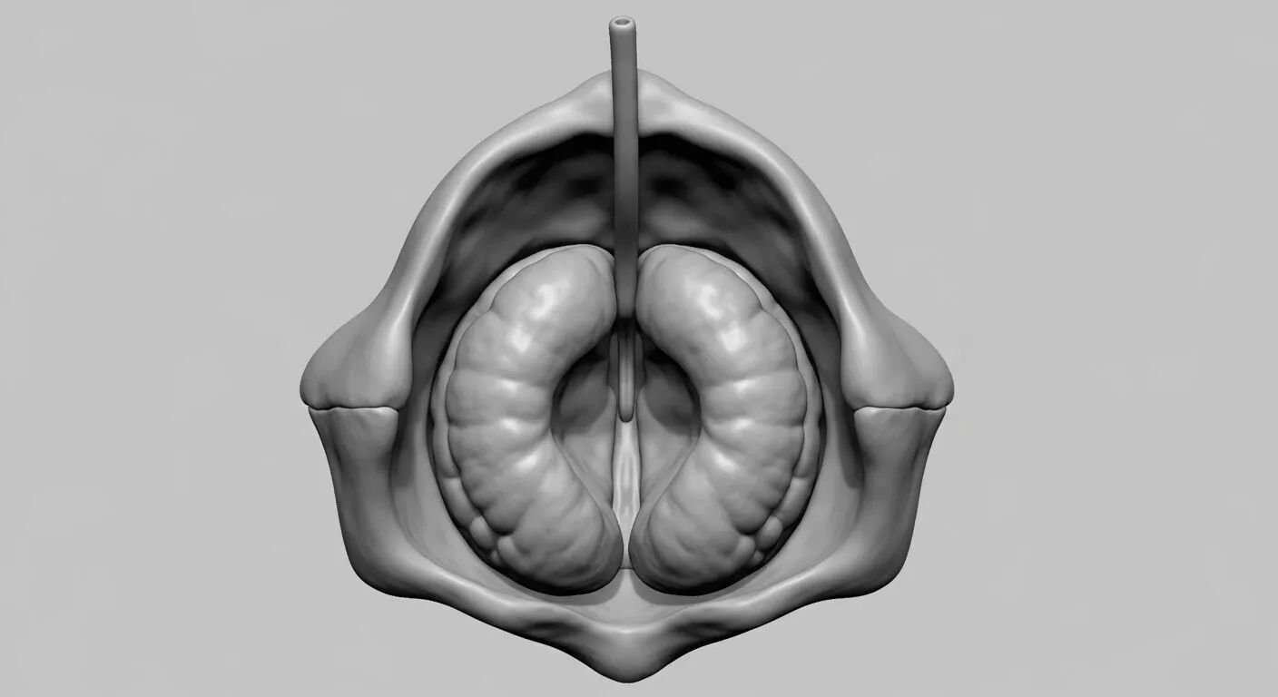 Human Larynx and Vocal Cords Anatomy 3D Model Voice Box Glottis 3D print model