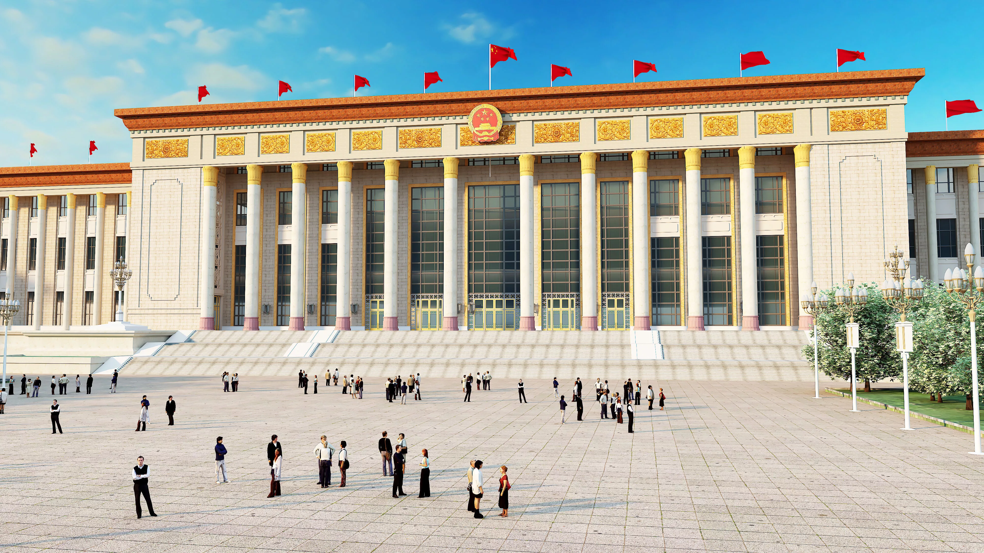 The Great Hall of the People in Beijing 3D model