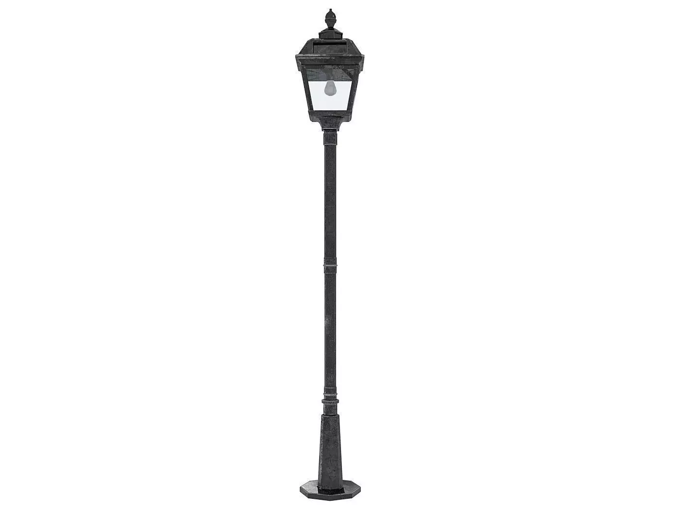 Imperial Street Lamp Post Low-poly 3D model_0