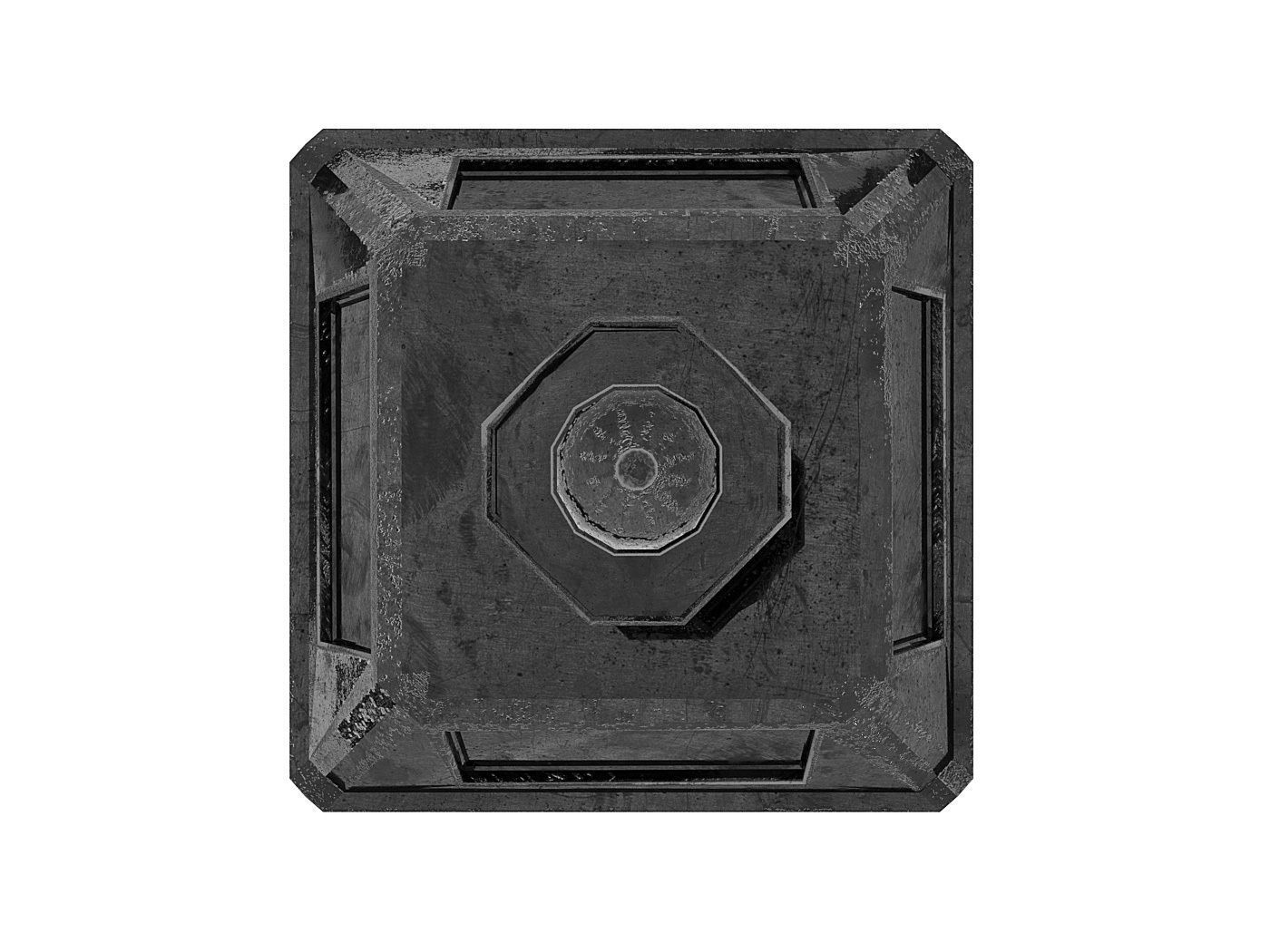 Imperial Street Lamp Post Low-poly 3D model_3