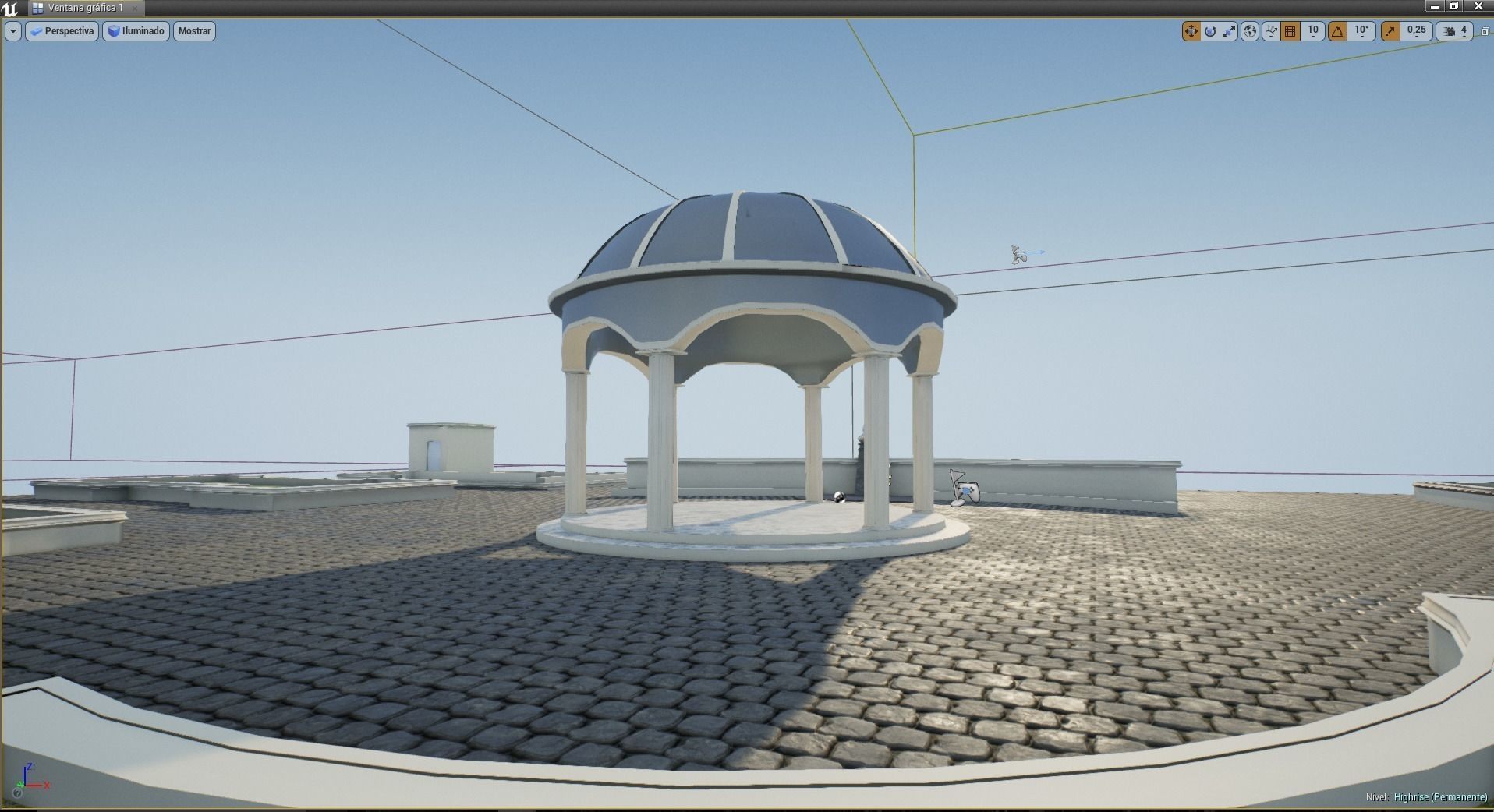 park low poly ready to unreal enginer Low-poly 3D model_3