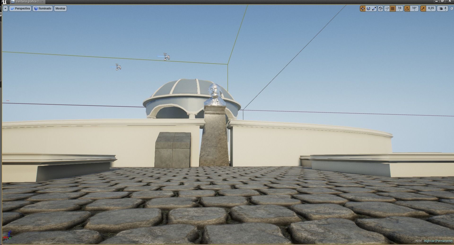 park low poly ready to unreal enginer Low-poly 3D model_2