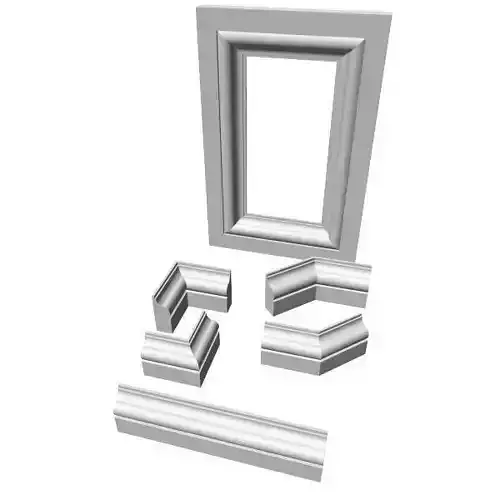 Moulding frame for window 3D model
