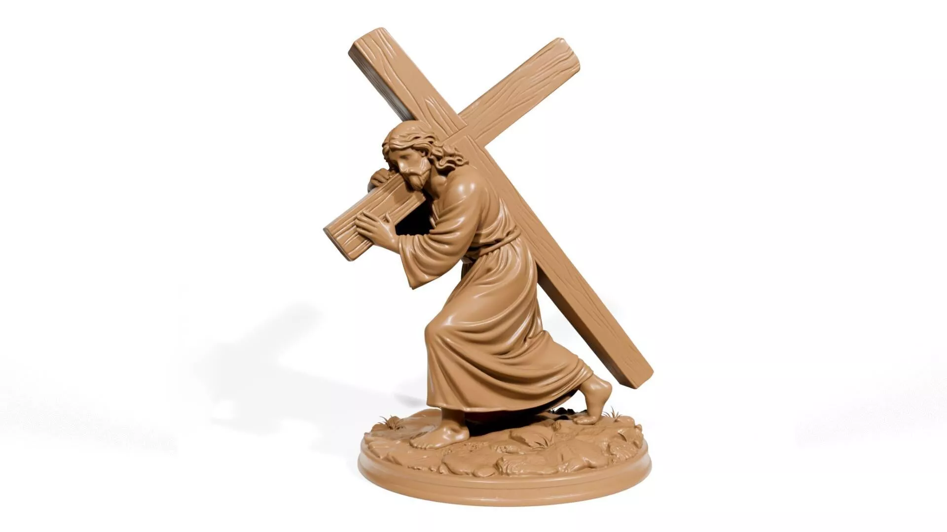 Christ carrying the cross 3D print model