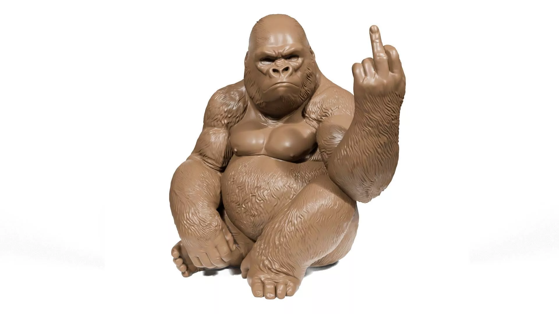 Funny Gorilla 3D print model