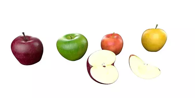 3D Fruits Collection Vol 01 Low-poly 3D model 2