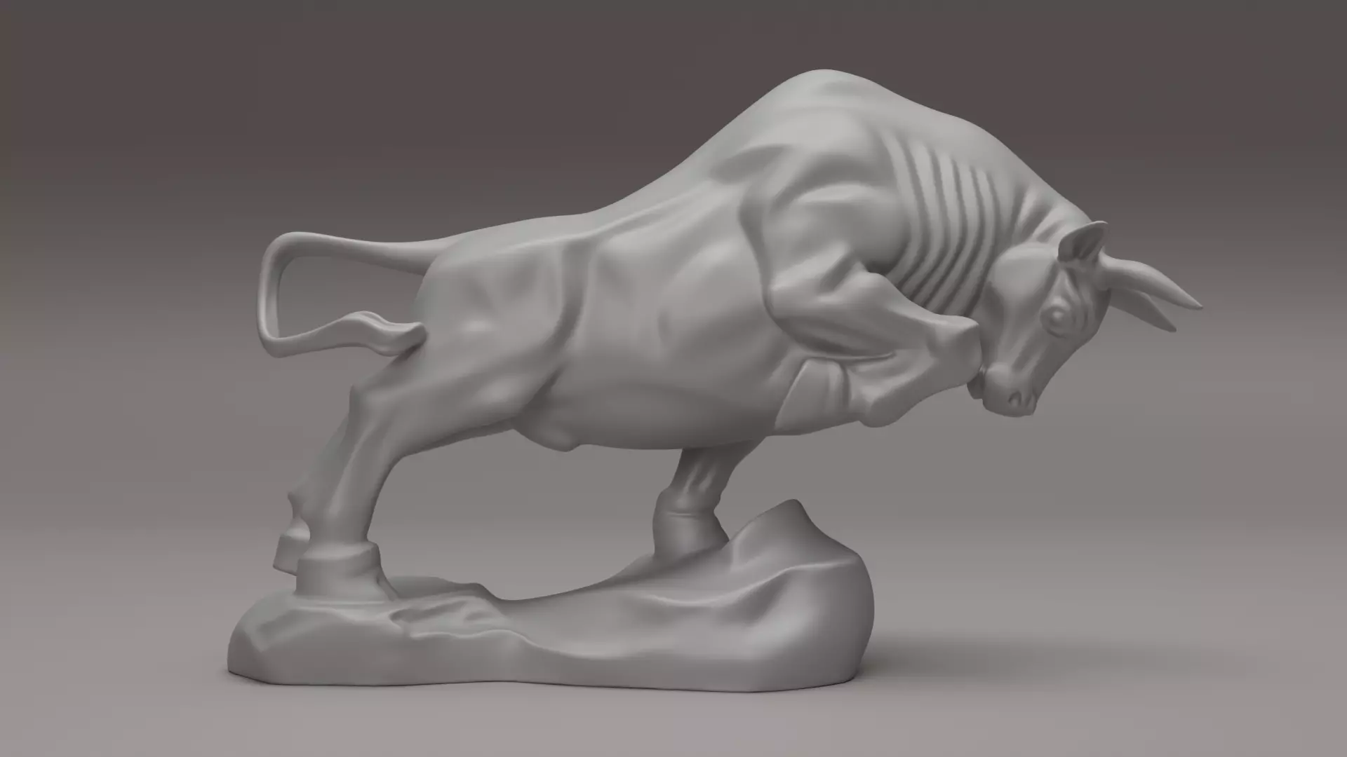 Charging Bull 3D print model 3D print model