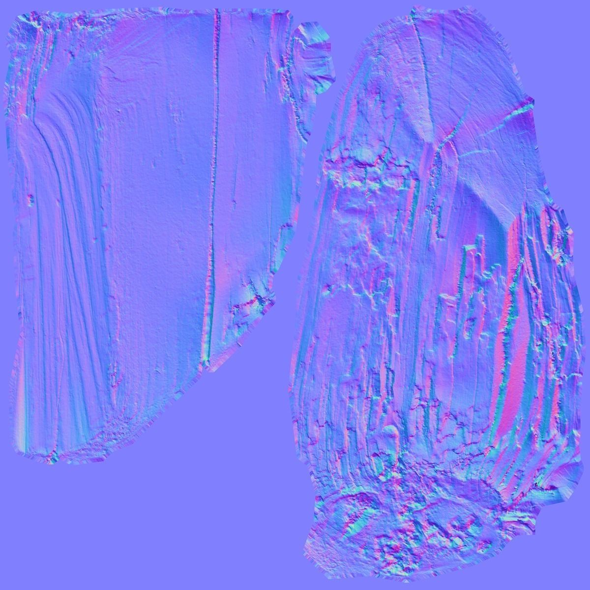 Wood Timber Rotten Debris Low-poly 3D model_17