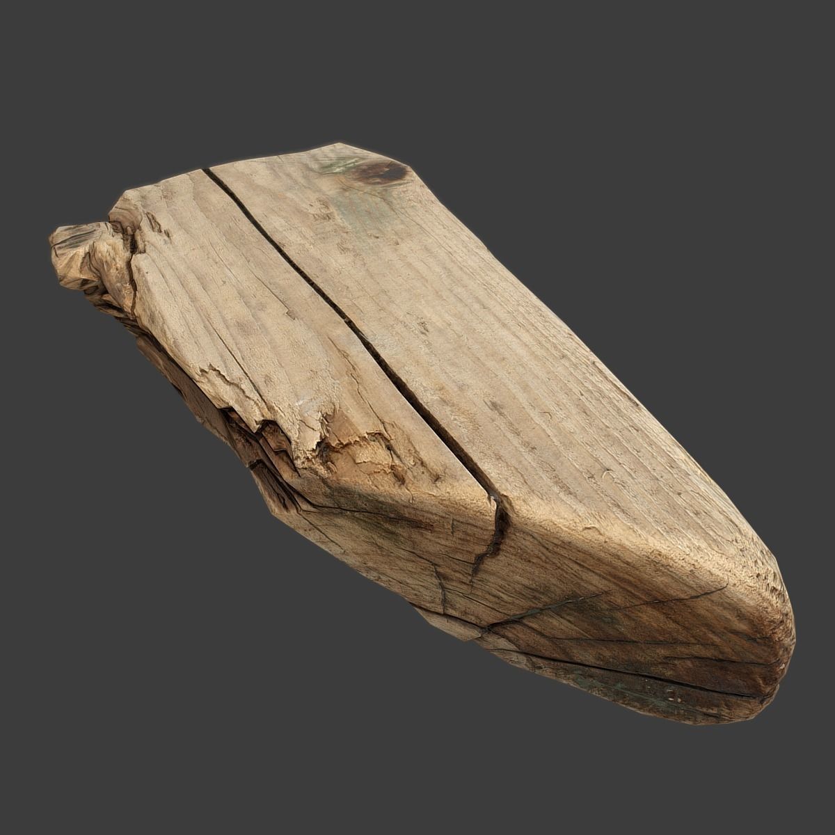 Wood Timber Rotten Debris Low-poly 3D model_8