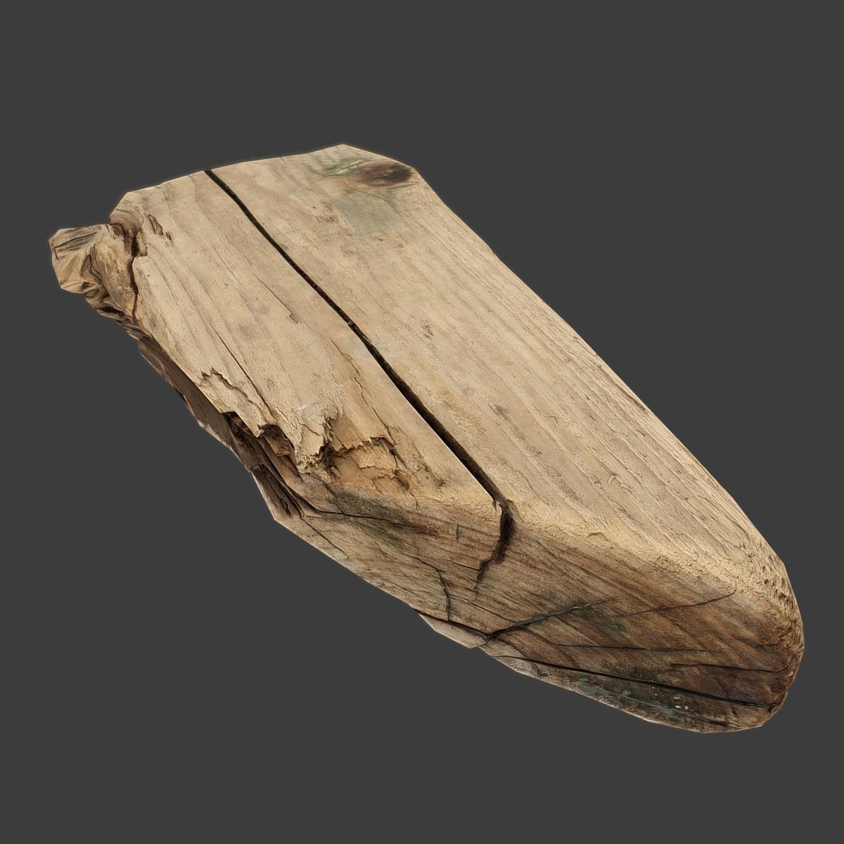 Wood Timber Rotten Debris Low-poly 3D model_10