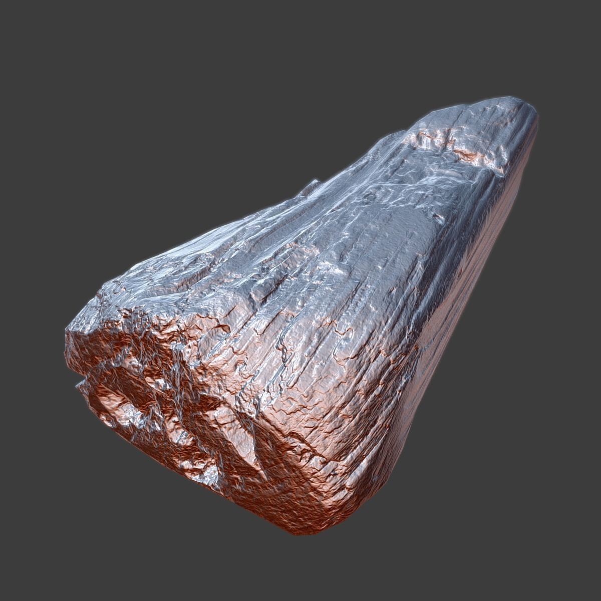 Wood Timber Rotten Debris Low-poly 3D model_3