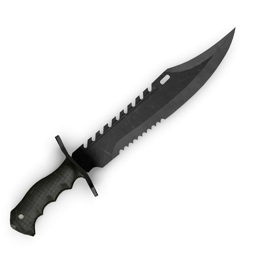 Military Knife Low-poly 3D model