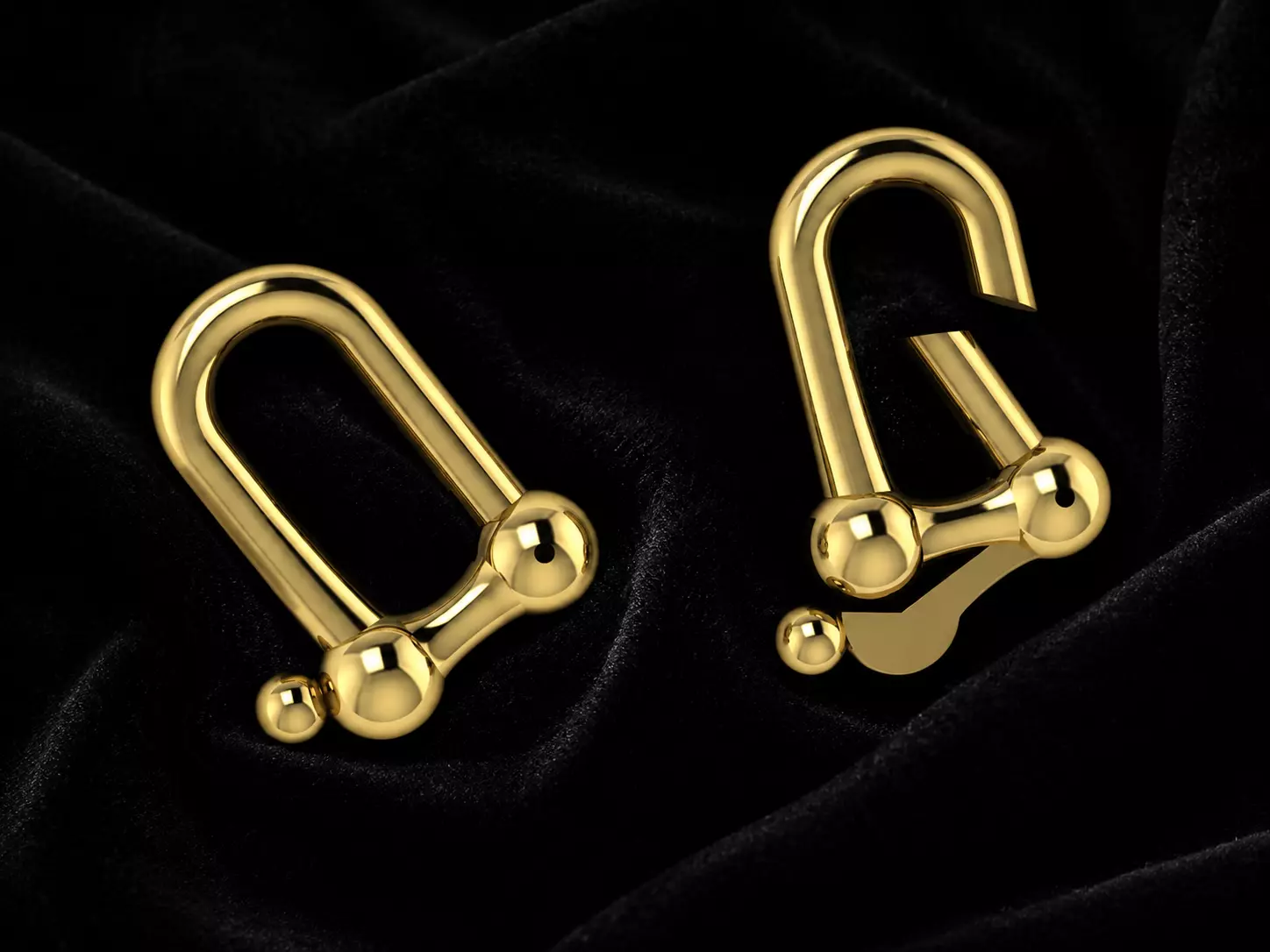 Lock Tiffany Medium Brand Jewelry Gold Luxury 3D print model