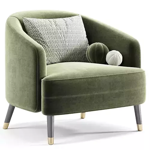 Cazarina Lakewood Armchair 3D model 2