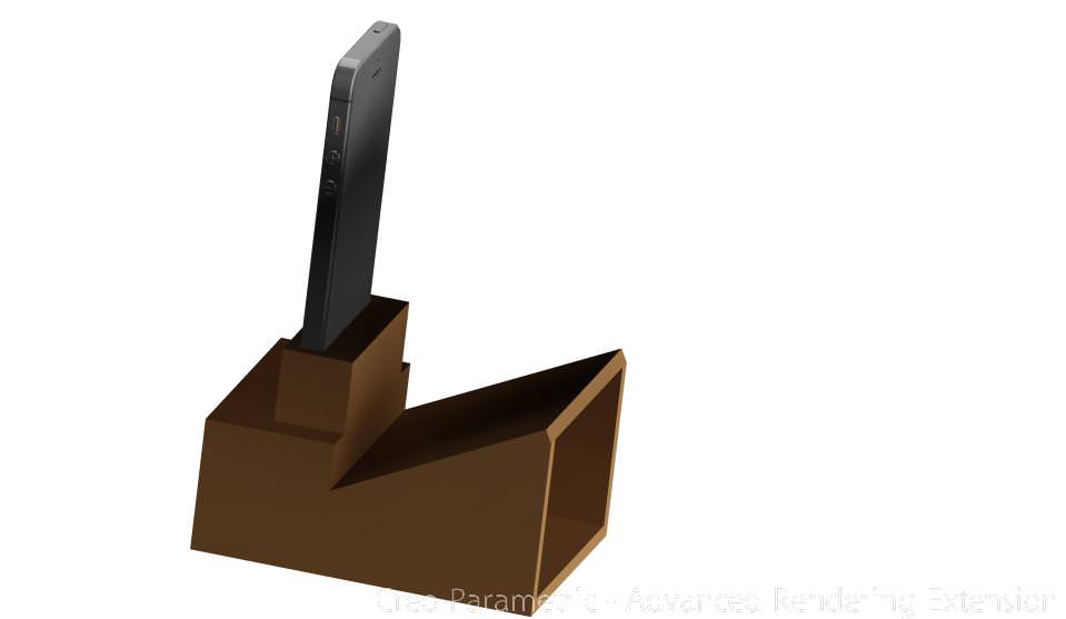 iPhone 5 iPhone 5s speaker dock 3D print model_2