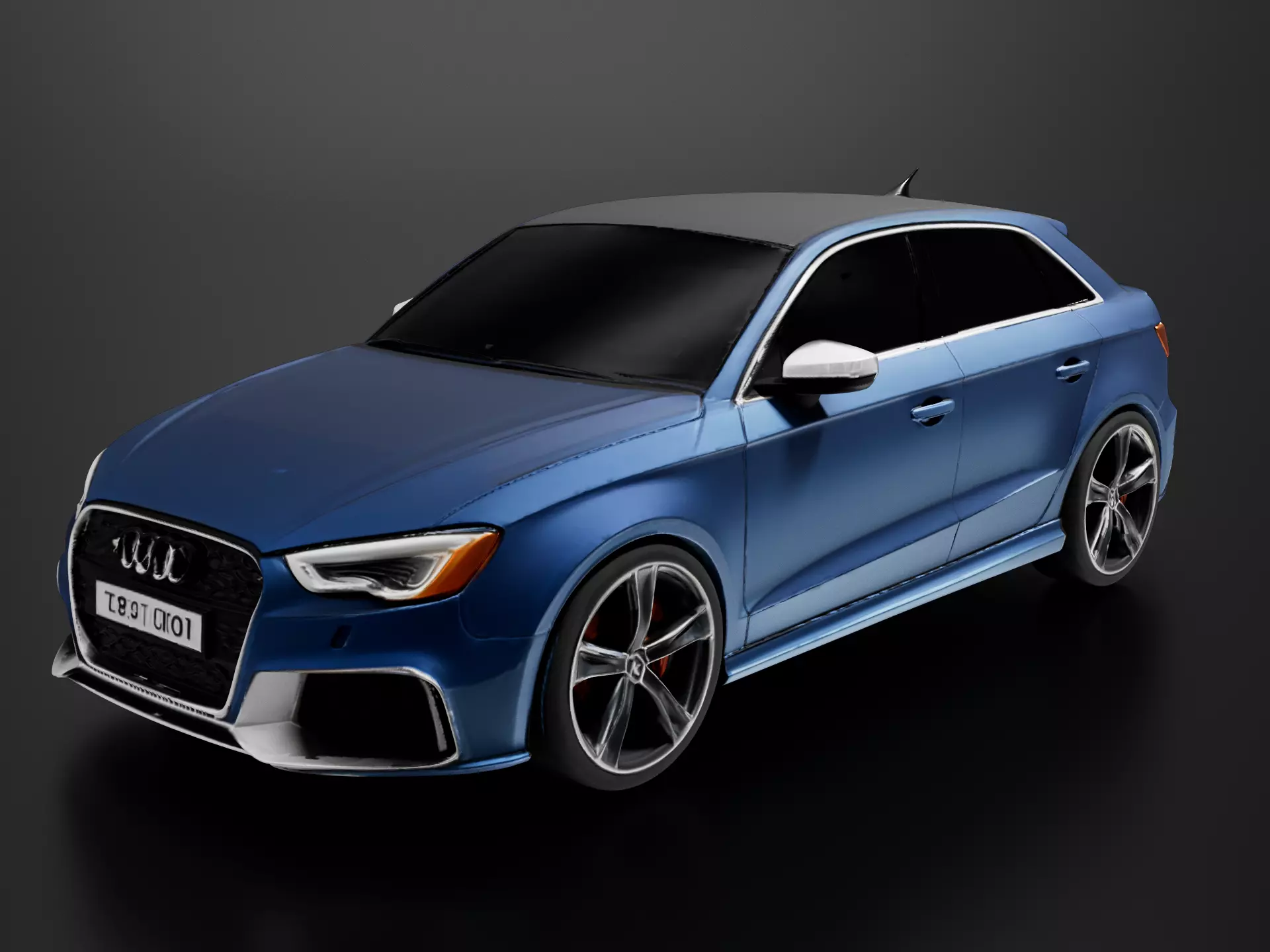 Audi RS3 2011 3D print model