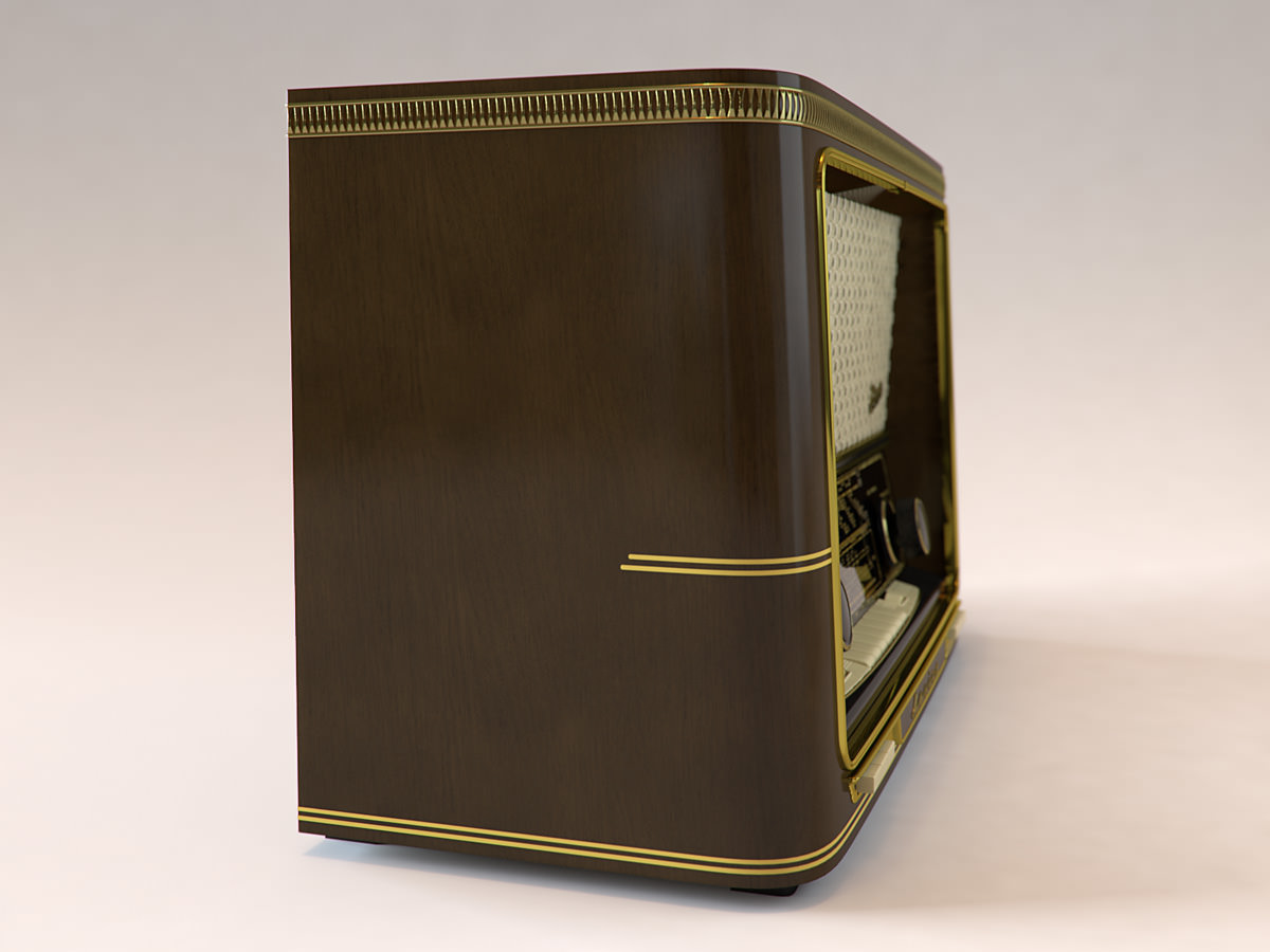 Vintage Radio Graetz Musica 3D model_3