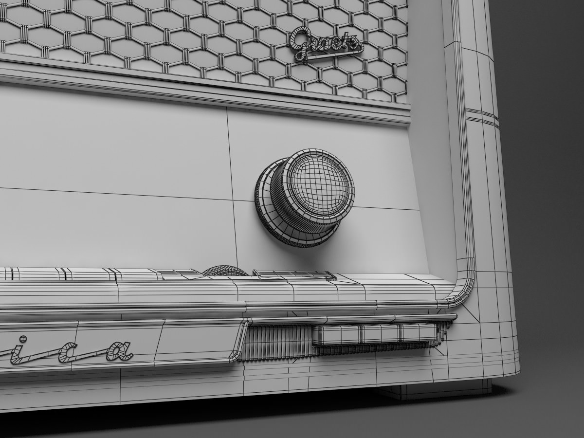 Vintage Radio Graetz Musica 3D model_10