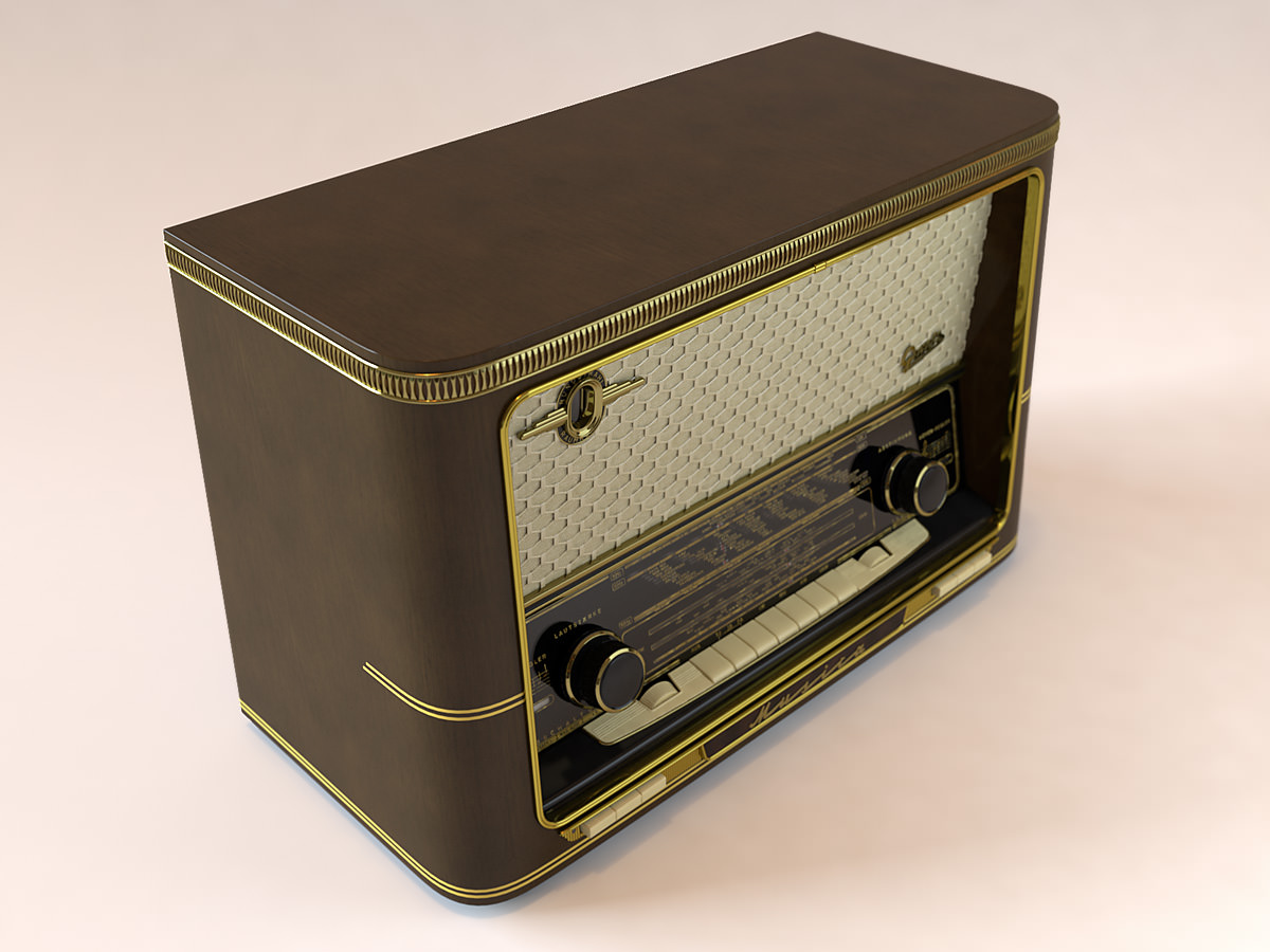 Vintage Radio Graetz Musica 3D model_2