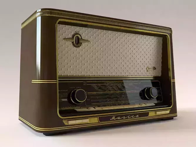 Vintage Radio Graetz Musica 3D model