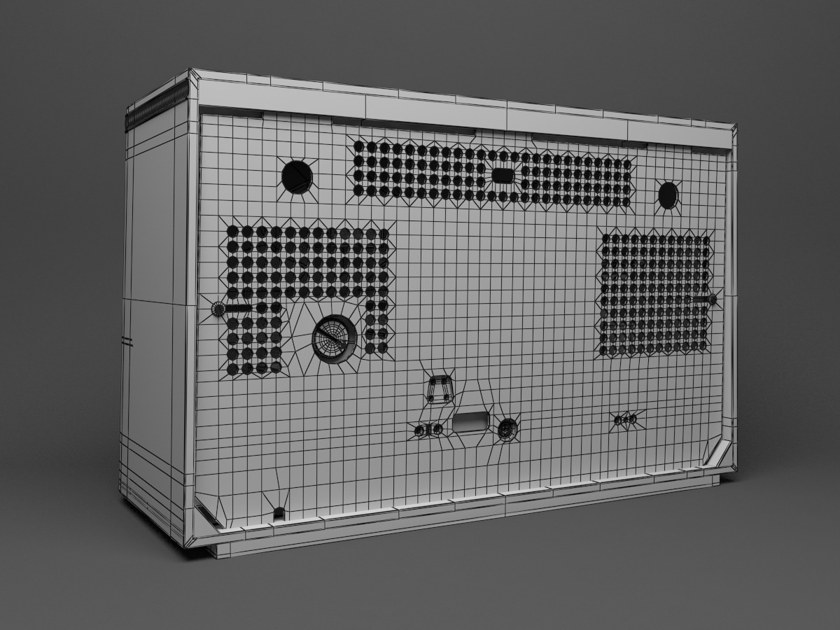 Vintage Radio Graetz Musica 3D model_9