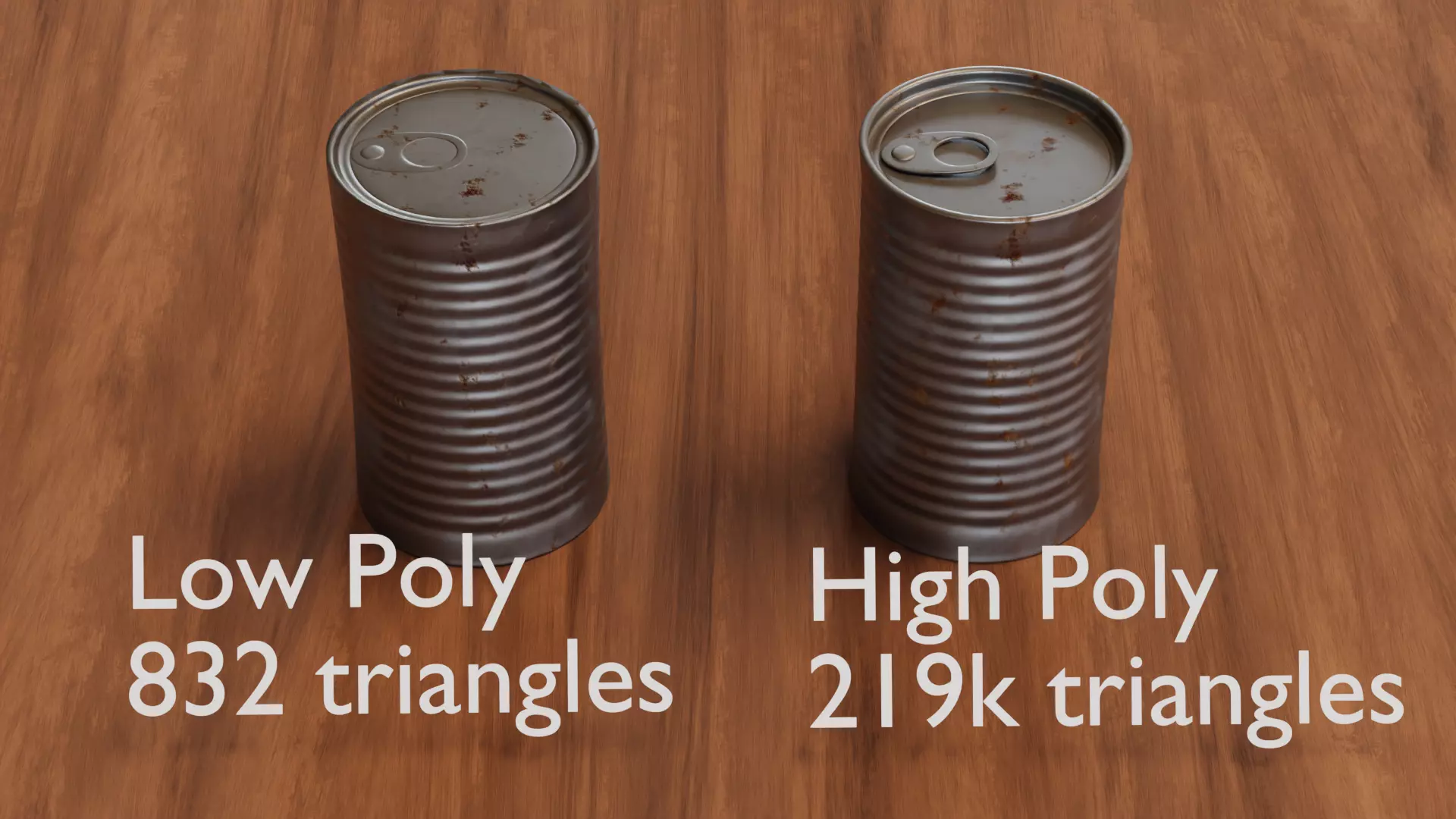 Metal Can LowPoly Free Free low-poly 3D model