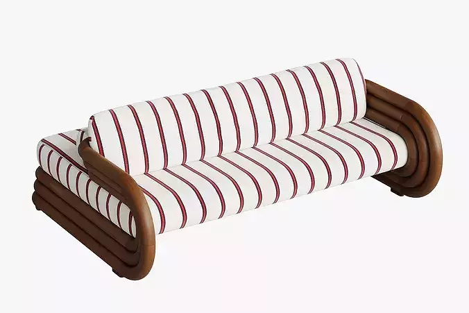 Moruna Double-sided Sofa by Don Tanani 3D model 3