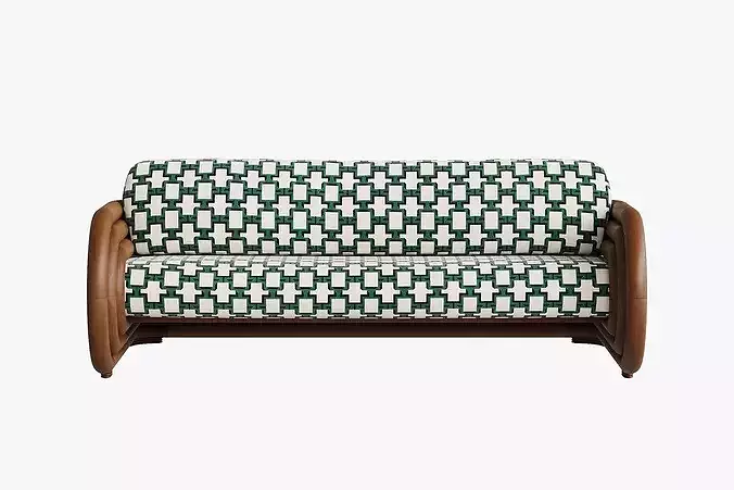 Moruna Double-sided Sofa by Don Tanani 3D model 5
