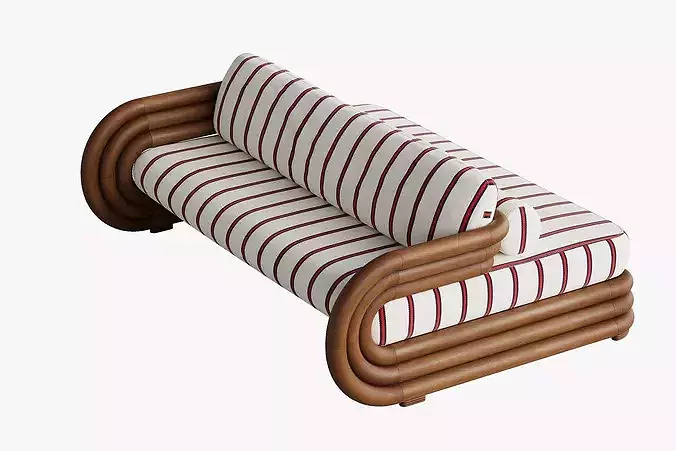 Moruna Double-sided Sofa by Don Tanani 3D model