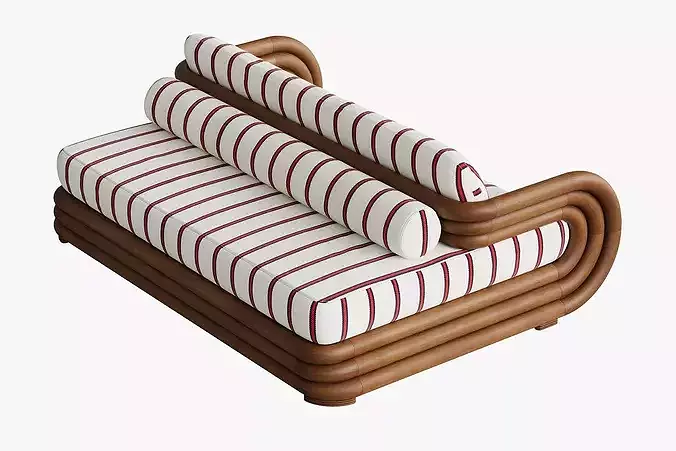 Moruna Double-sided Sofa by Don Tanani 3D model 2