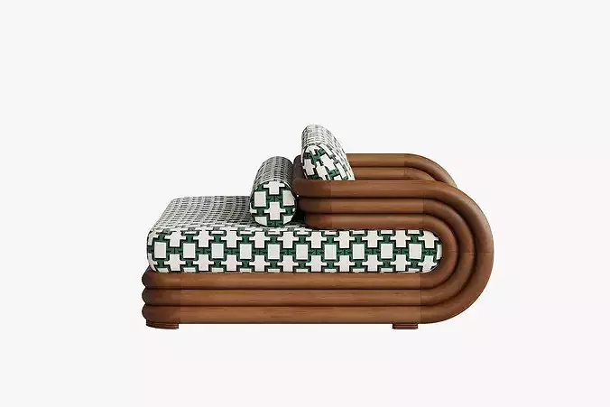 Moruna Double-sided Sofa by Don Tanani 3D model 7
