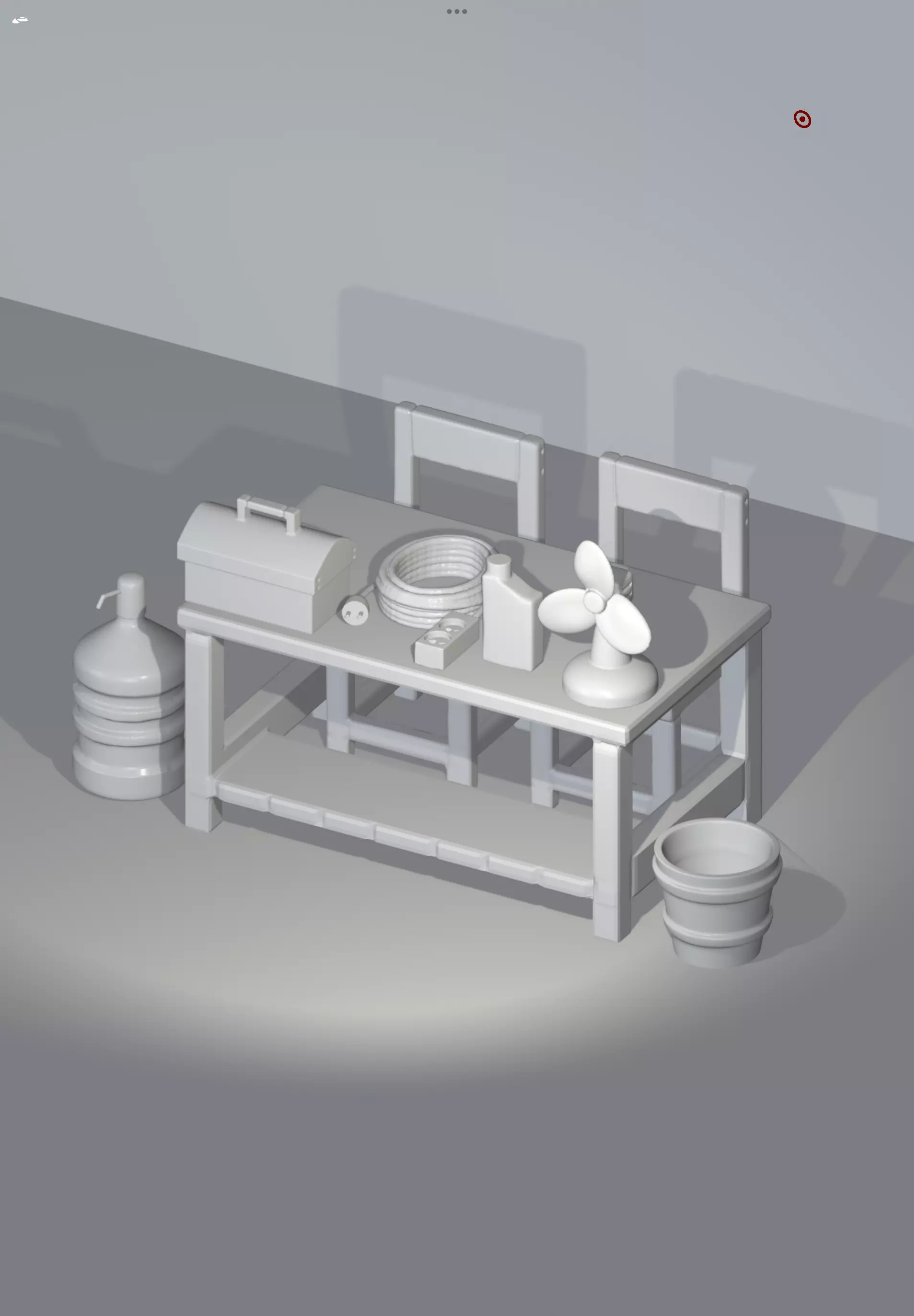 Small workshop clutter pack 3D print model