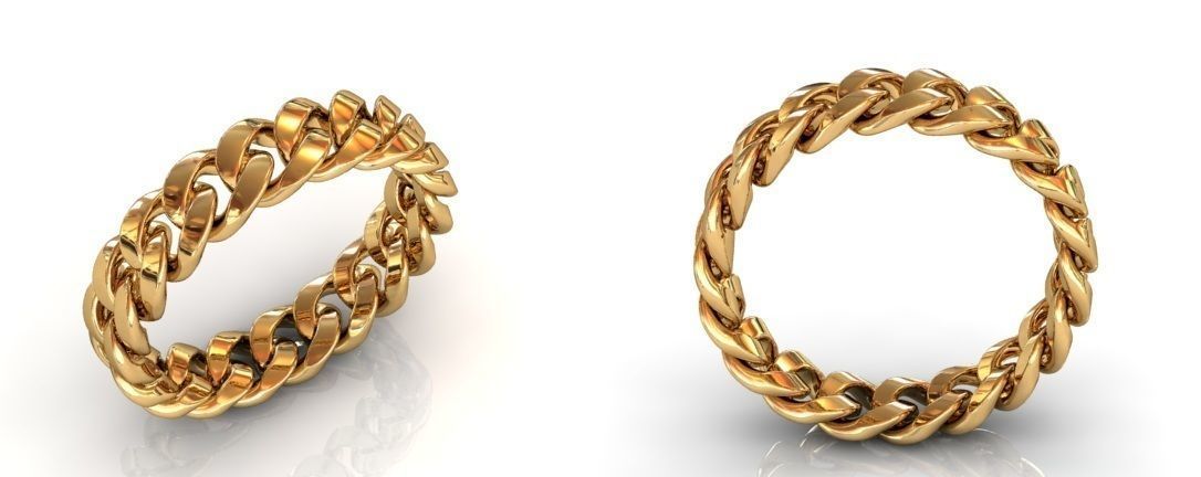 chain ring 3D print model_1