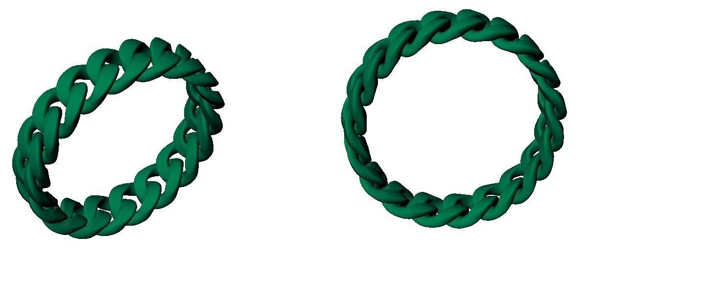 chain ring 3D print model_2