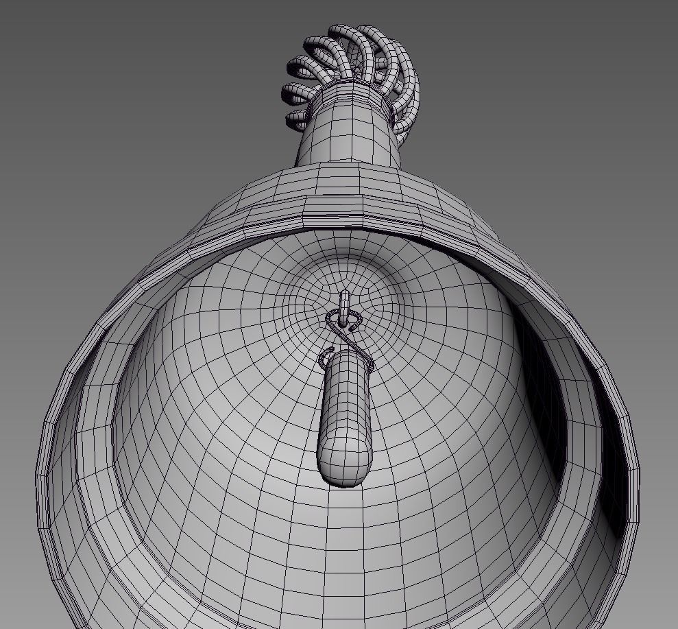 Old Little bell 3D model_5