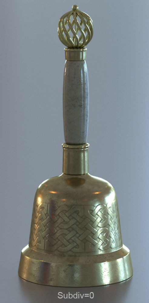 Old Little bell 3D model_2