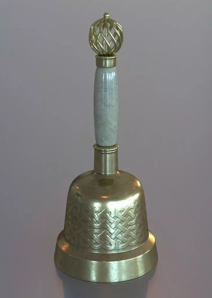 Old Little bell 3D model_0