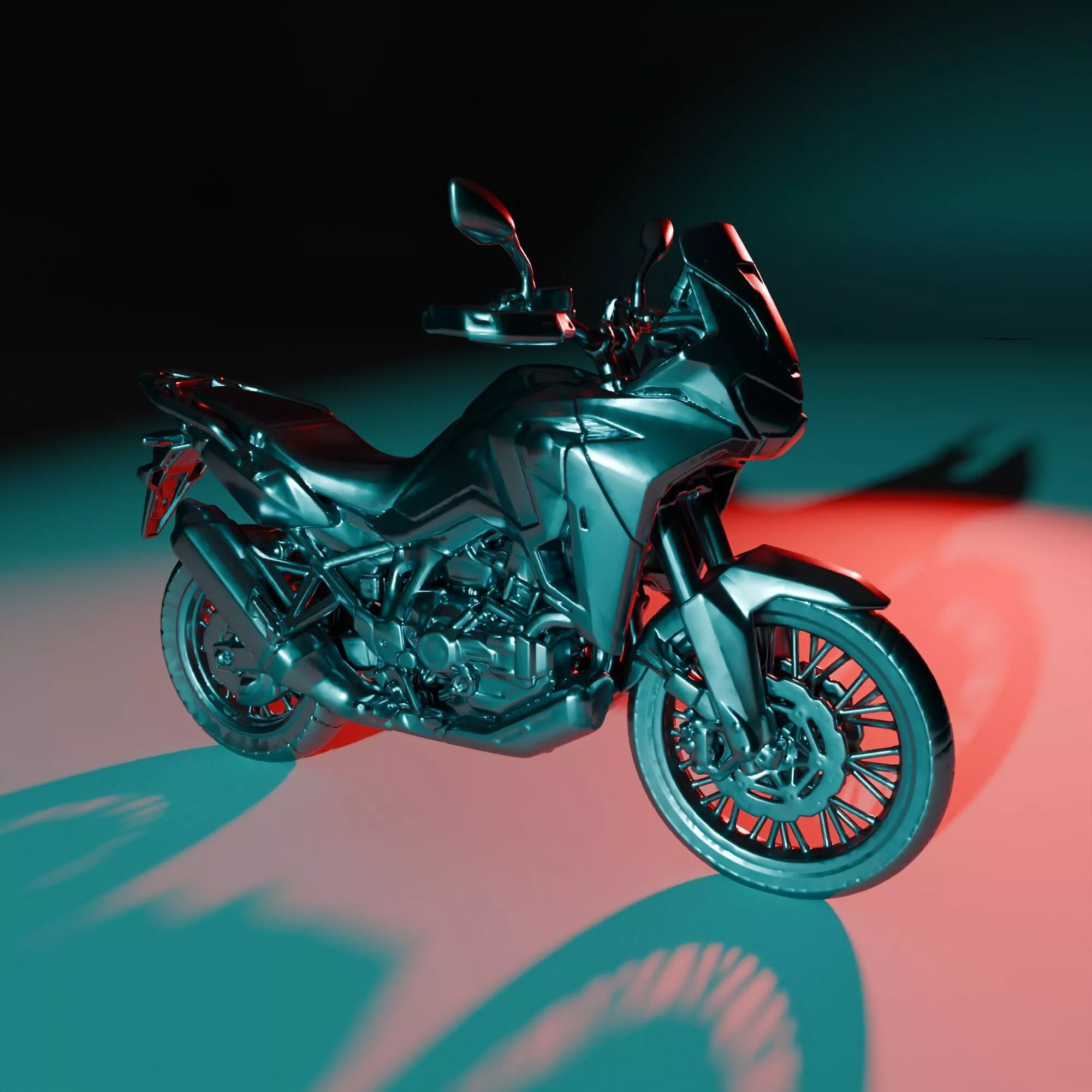 Africa Twin 1100L 2023 High Detail 3D Printable Motorcycle 3D print model