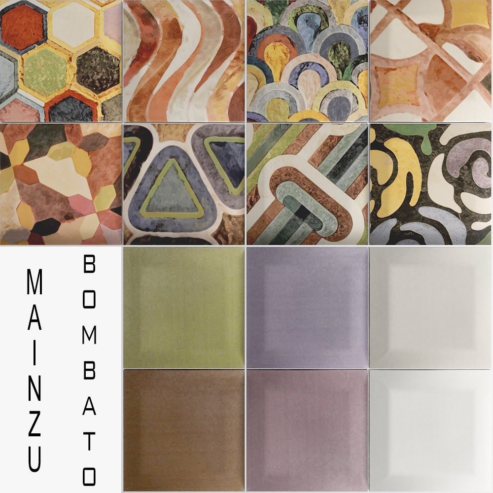 Mainzu Bombato Decor tiles 3D model_3