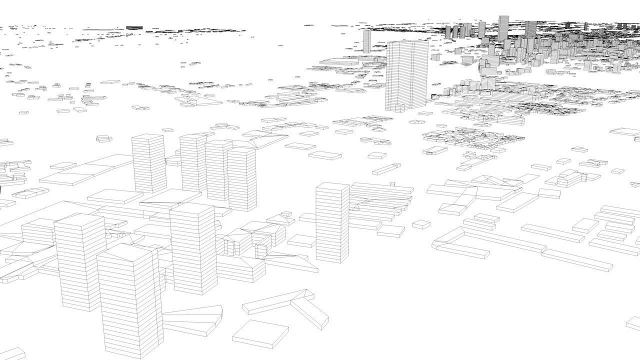 Santiago Streets and Buildings 3D model_10