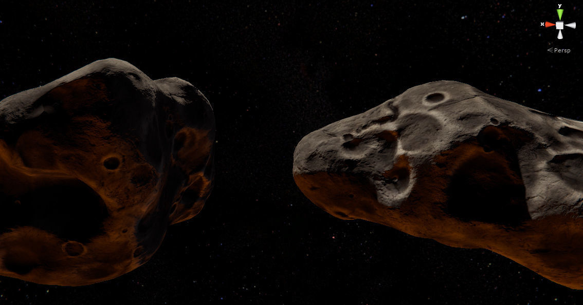 Low Poly Asteroids Low-poly 3D model_6