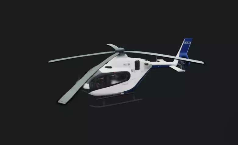 Modern Utility Helicopter 3D Model 3D model