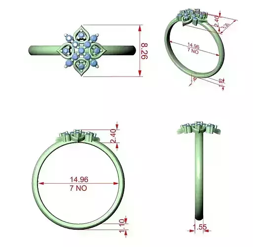 Minimalistic Ultra Light Weight Diamond Ring 