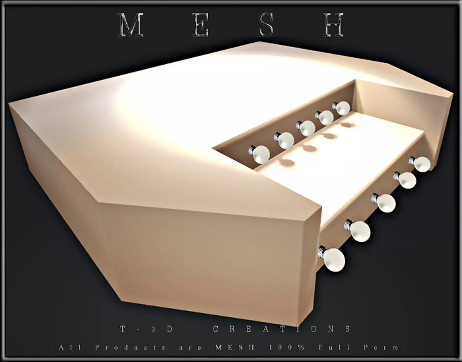 Bulb Stage Low-poly 3D model_0