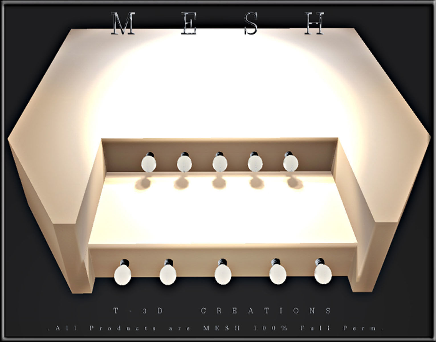 Bulb Stage Low-poly 3D model_1