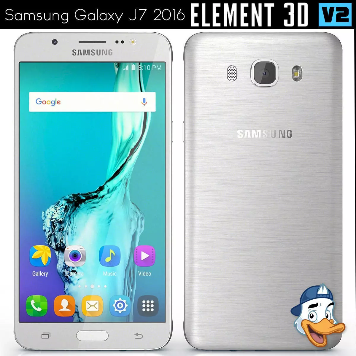 Samsung Galaxy J7 2016 for Element 3D 3D model_0