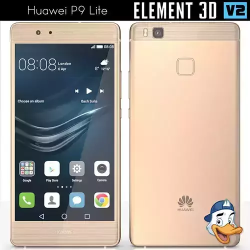 Huawei P9 Lite for Element 3D 3D model